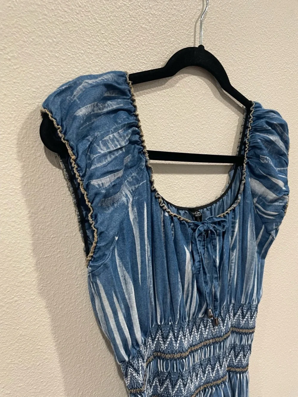 Indigo & Lace Women’s Navy Denim Maxi Dress - Picture 6 of 10